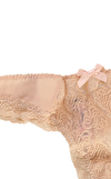 Resim Nude Dantel İşlemeli Normal Bel Tanga