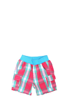Resim Çok Renkli Ekoseli Şort