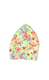 Resim Çok Renkli Çiçek Baskılı Şapka