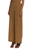 Resim Kahverengi Geniş Paça Pantolon