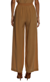 Resim Kahverengi Geniş Paça Pantolon