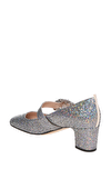 Resim Gri Parlak İşlemeli Topuklu Ayakkabı