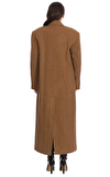 Resim Kahverengi Uzun Kollu Yünlü Ceket