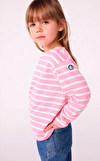 Resim Pamuklu Çizgili Çocuk Bluz