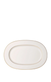 Resim Anmut Beyaz Gold Oval Servis Tabağı 41 cm