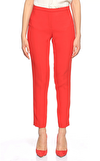 Resim Kırmızı Dar Paça Pantolon
