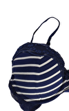 Resim Mavi Çizgili Askılı Sütyen Yaka Sütyen