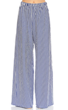 Resim Lacivert Çizgili Pamuk Pantolon