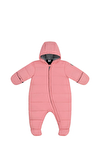 Resim Polyester Bebek Pembe Astronot Kar Tulumu