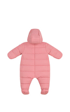 Resim Polyester Bebek Pembe Astronot Kar Tulumu