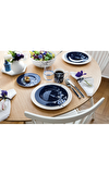 Resim Old Luxembourg Brindille Blue Blanc Ekmek Tabağı 17 cm