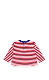 Resim Uzun Kollu Çizgili Pamuklu Bebek Tişört