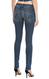 Resim Lacivert Eskitme Detaylı Skinny Fit Jean Pantolon