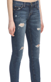 Resim Lacivert Eskitme Detaylı Skinny Fit Jean Pantolon