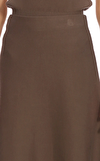Resim Kahverengi Normal Bel Midi Etek