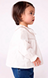 Resim Uzun Kol Ekru Kız Çocuk Bluz