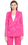 Resim Fuşya Uzun Kollu Blazer