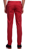 Resim Kırmızı Dar Paça Pamuklu Pantolon