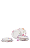 Resim Mariefleur Çiçek Desenli Çukur Tabak 23 cm
