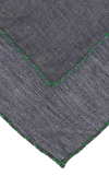 Resim Denim Dikiş Detaylı Mendil