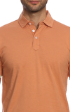 Resim Turuncu Kısa Kol Polo Yaka Pamuk T-Shirt