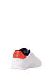 Resim Beyaz Deri Detaylı Erkek Sneakers