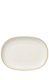 Resim Anmut Beyaz Gold Oval Servis Tabağı 20 cm