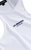 Resim Beyaz Marka Logolu Halter Yaka Atlet