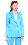 Resim Mavi Uzun Kollu Blazer