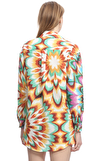 Resim Çok Renkli Karışık Desenli Uzun Kollu Gömlek