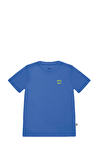 Resim Lila Kısa Kollu Pamuklu Çocuk T-Shirt