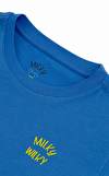 Resim Lila Kısa Kollu Pamuklu Çocuk T-Shirt