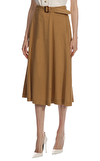 Resim Camel Normal Midi Keten Karışımlı Etek