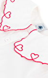 Resim Kalp Desenli Uzun Kollu Bluz
