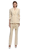 Resim Krem Büzgülü Kollu Blazer