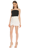 Resim Beyaz Normal Bel Mini Pamuk Etek