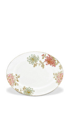 Resim Marchesa Painted Camelia Oval Servis