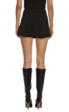 Resim Siyah Normal Bel Mini Etek