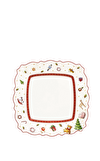 Resim Toy's Delight Yılbaşı Kare Düz Tabak 22 cm