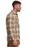 Resim Kahverengi Ekose Desenli Uzun Kol Gömlek
