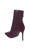 Resim Mor Süet Yüksek Topuklu Kadın Bot