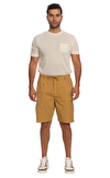 Resim Bej Pamuklu Şort