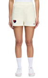 Resim Beyaz Logo Baskılı Şort