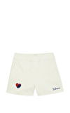 Resim Beyaz Logo Baskılı Şort