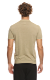 Resim Kahverengi Kısa Kol Polo Yaka Pamuk T-Shirt