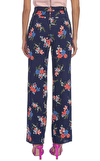 Resim Çok Renkli Çiçek Desenli Pantolon