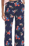 Resim Çok Renkli Çiçek Desenli Pantolon