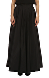 Resim Siyah Normal Bel Maksi Etek