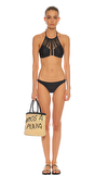 Resim Siyah Desenli Lastik Bel Bikini Altı