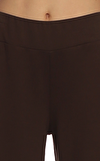 Resim Kahverengi Bol Paça Pantolon